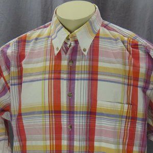 Pendleton Plaid Long Sleeve Men XL Button Up Shirt